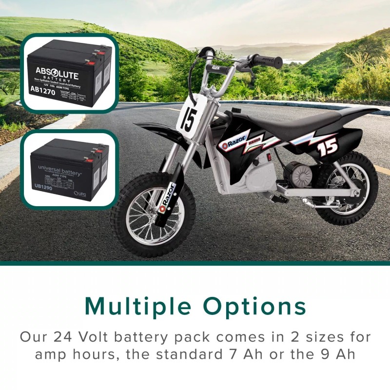 MSP 24 Volt SLA Battery Pack (7 Ah V33+) Kit