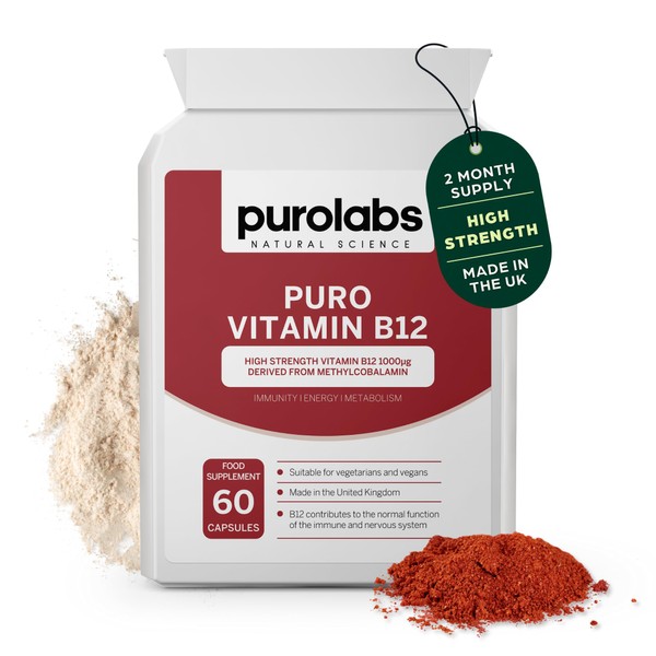 Purolabs Purolabs Vitamin B12 Supplement 1000g - High Strength Methylcobalamin