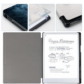 Aippdo Case for Remarkable Paper Pro Tablet 11.8" (Released in 2024), Hard Back Shell Protective Book Folio Cover with Built-in Pen Holder, with Auto Sleep/Wake Function.