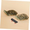 BESPORTBLE Turtle Skateboard Toy for Reptiles Mini Skateboard Antislip for