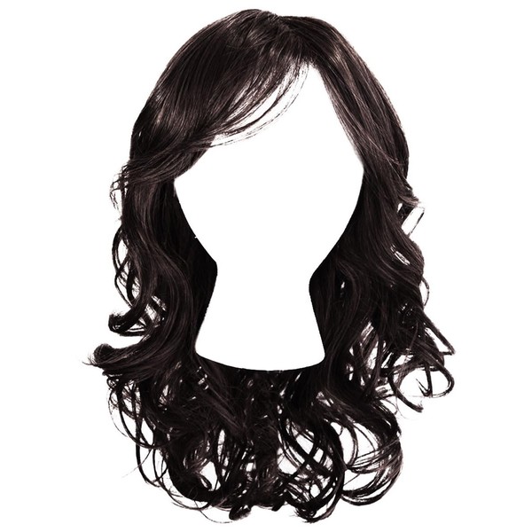 Hairuwear Hairdo Layered Appeal Shoulder-Length Long Soft Curls Style Wig,