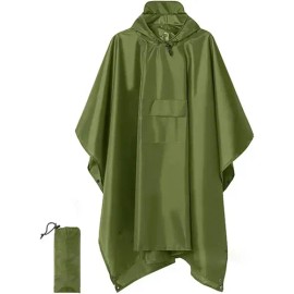 Chubasquero Impermeable Portátil Con Manga Con Capucha                                                                                                