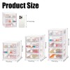 Desk Organizer with Drawer, Stackable Makeup Organizer White, Small Plastic