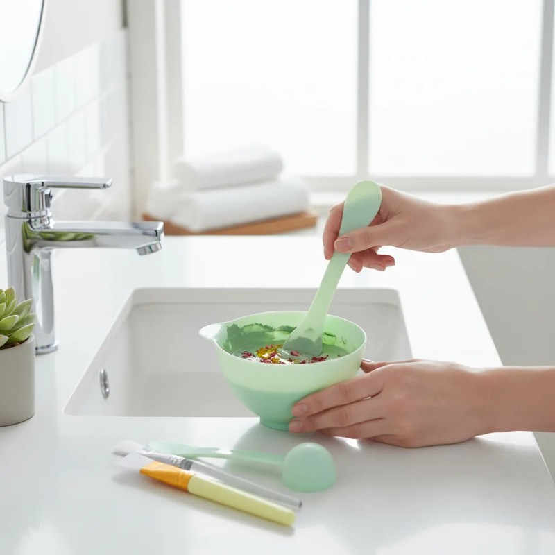 🔥 Kit con bowl preparación mascarillas faciales Vitaminas y Minerales