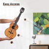 DAZZLIFE Ukulele Horizontal Guitar Hangers for Wall Wooden Wall Mount