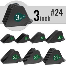 3 Inch Clipper Guards, Hair Clipper Guide Combs Premium for Wahl Clippers Mega Cutting Guides/Combs with 8 Cutting Lengths from 1.25-3 Inch (Dark Gray, 8pcs from 1.25-3 Inch)