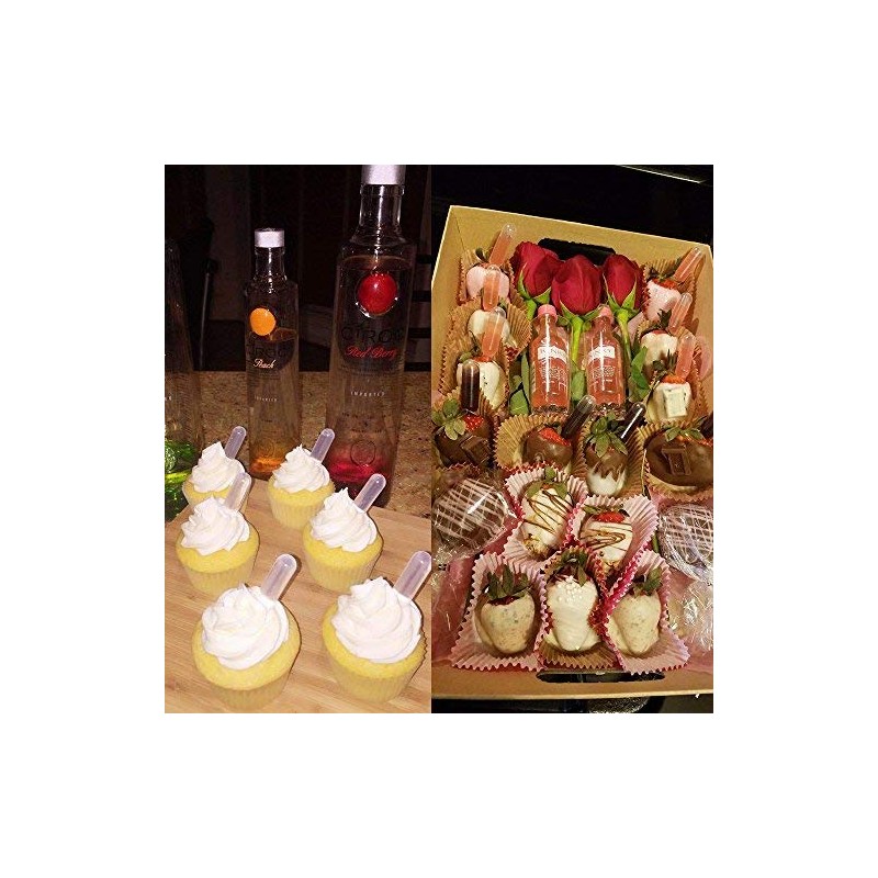 moveland Cupcakes Pipettes, 120PCS 4 ml Plastic Pipettes Squeeze Dropper