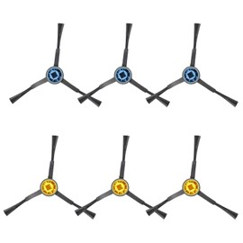 DianSung Spazzola laterale di ricambio per EUREKA NERE10S/E10s/E20 Plus/J15 Pro Ultra/J12 Ultra/J15 Ultra Gen2/per Midea M9/per Obode A8 A8 Plus Aspirapolvere Accessori,spazzole laterali,6 Pezzi