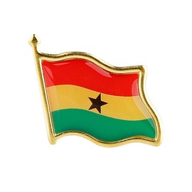 Ghana Country Flag Brooch Shirt Hat Backpack Jewelry Accessories Decoration Party Christmas Gift
