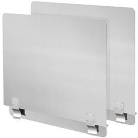 Ferraycle 2 Packs Stainless Steel Fryer Splash Guard Commercial Side Stove Splash Splatter Guard for Stop Oil from Splattering(20-1/2)