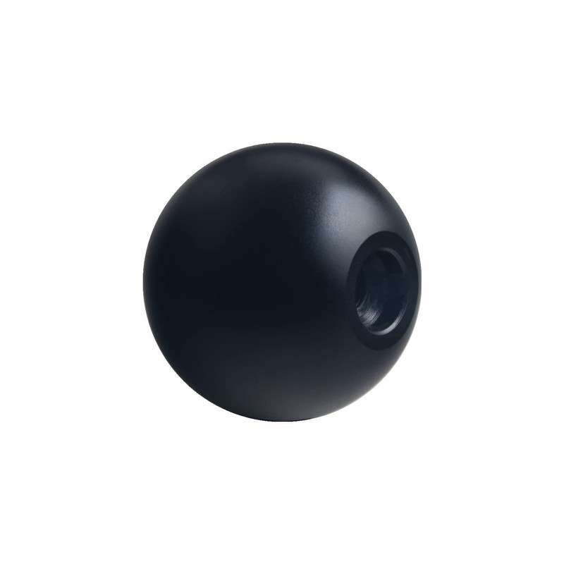 DEWHEL Transfer Case Shift Knob Aluminum NP205 7/16"-20 Black w/Red