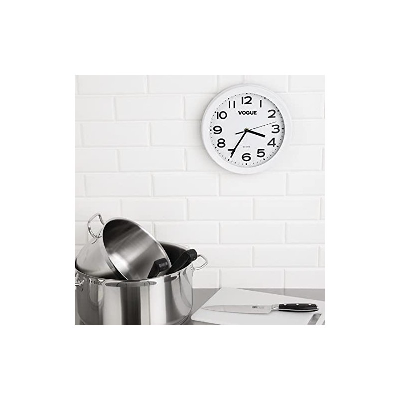 Vogue K978 Kitchen Clock Analogue Home Wall Quartz Movement
