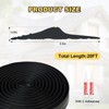 DGSL Universal Garage Threshold Seal Strip with Sealants/Adhesive, 20FT Waterproof