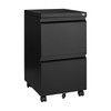 2 Drawer File Cabinet On Wheels Mobile Cabinet with Lock
