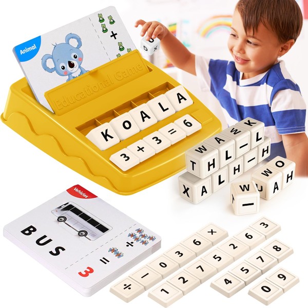 DEGIDEGI Educational Toys for Kids Ages 3-8, Matching Letter Spelling