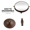 Ovente 8'' Tabletop Makeup Mirror, 1X & 7X Magnification, Adjustable