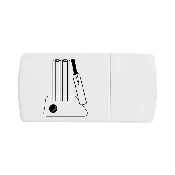 'Cricket Pitch Essentials' Pill Box with Tablet Splitter (PI00035282)