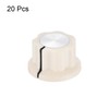 sourcing map 20Pcs Potentiometer Knob Fit 1/4" Shaft Pots, Set