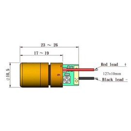 Quarton Laser Module VLM-520-02 LPA (ADJUSTABLE DIRECT GREEN DOT LASER)