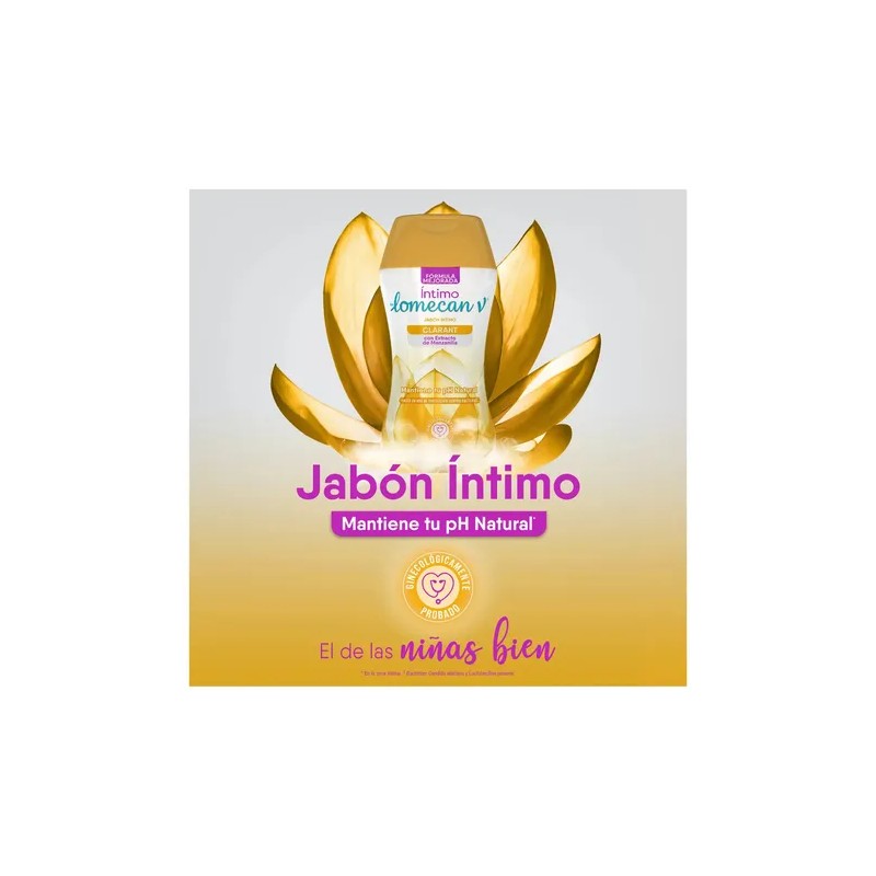 Lomecan Shampoo Íntimo Aclarante. Botella con 200ml.