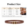 FDEETY Women's PU Leather Belt Versatile and Fashionable with Round