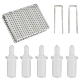 Plantation Shutter Repair Tool Set ZZLZX 20PCS Tilt Rod Louvers Staples and 20PCS Spring Loaded Shutter Pins Replacement for Windows Tools Supplies