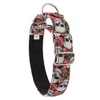 Snootiful Hound Padded Martingale Collar - Skulls & Roses -