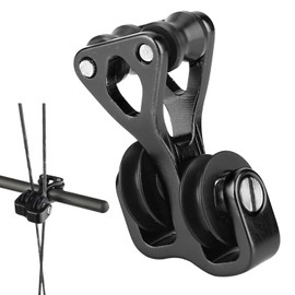 QOOWFEANIG Archery Cable Slide Composite Pulley String Splitter String Splitter Roller Glide Slide Aluminum Alloy Archery Cable Slide Outdoor Hunting Shooting Archery Glide Replacement Separator