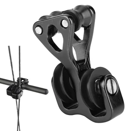 QOOWFEANIG Archery Cable Slide Composite Pulley String Splitter String Splitter Roller Glide Slide Aluminum Alloy Archery Cable Slide Outdoor Hunting Shooting Archery Glide Replacement Separator