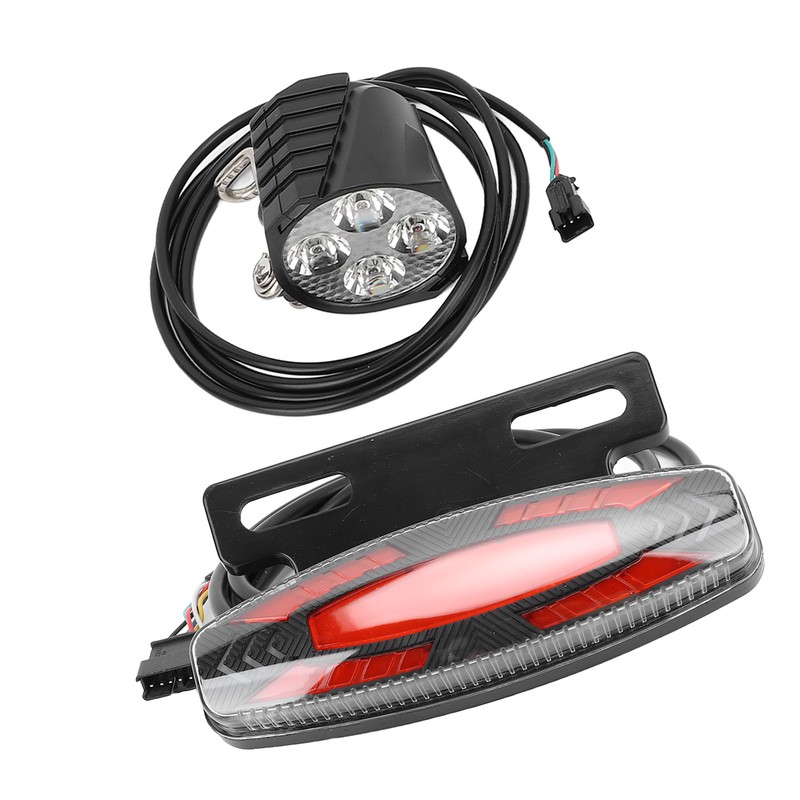 Bike Headlight Taillight Set High Brightness LED Front and Back