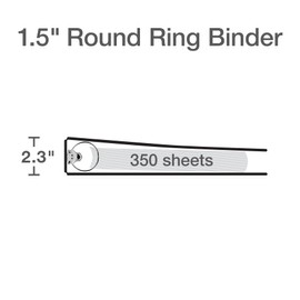 Oxford Flexible Binders, Binders for School and Office, Strong Flexible Poly, 4 Wave Pockets, Translucent Covers, Holds up to 350 Sheets, 1.5 inch Binder, 4 Assorted Boho Colors, 4-Pack (1009730)