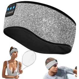 LC-dolida Headband Headphones Bluetooth 5.4 Headband, Sleep Headphones with Ultra-Thin HD Stereo Speaker, Sleep Headband Earphones Wireless for Workout Yoga Insomnia Running Meditation Gifts