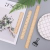 Lyguy Wooden Ruler, Wooden Ruler Double Sided Student School Office