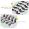 Baluue 5 Pack Natural False Lashes Eyelash Extensions Lightweight Fake