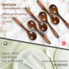 Hefild 6 PCS Wooden Spoons for Honey, 6.7 inch Small
