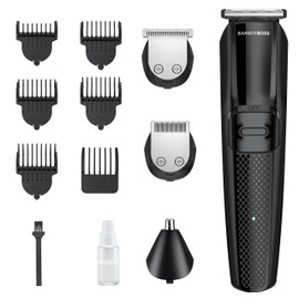 Barberboss Bart-, Gesichts- und Nasentrimmer für Herren, Mehrzweck-Haarschneidemaschine für ultimatives Styling, moderne Haar- und Bartpflege, Präzisions-Bartschneider für Herren, schnurloses Bart- &