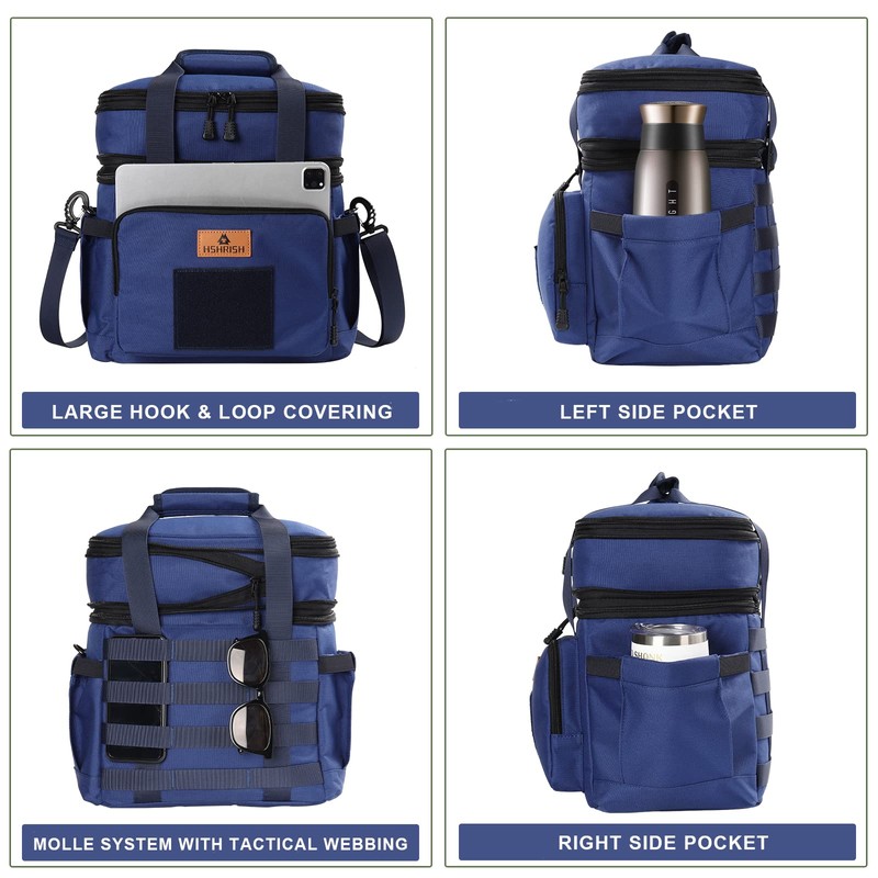 Tactical Lunch Box, Expandable Insulated Large Lunch Bag, Heavy Duty