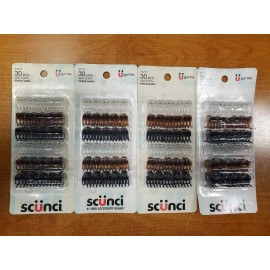 scünci 4 Packs of 30: Scunci Mini Tiny Claw/Jaw Clips Assorted Colors (2171) R8P8b