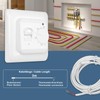 CNBINGO Room Thermostat Underfloor Heating Electric Controller with Sensor, Mechanical