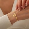 M MOOHAM - Pulseras con inicial de nudo para mujeres