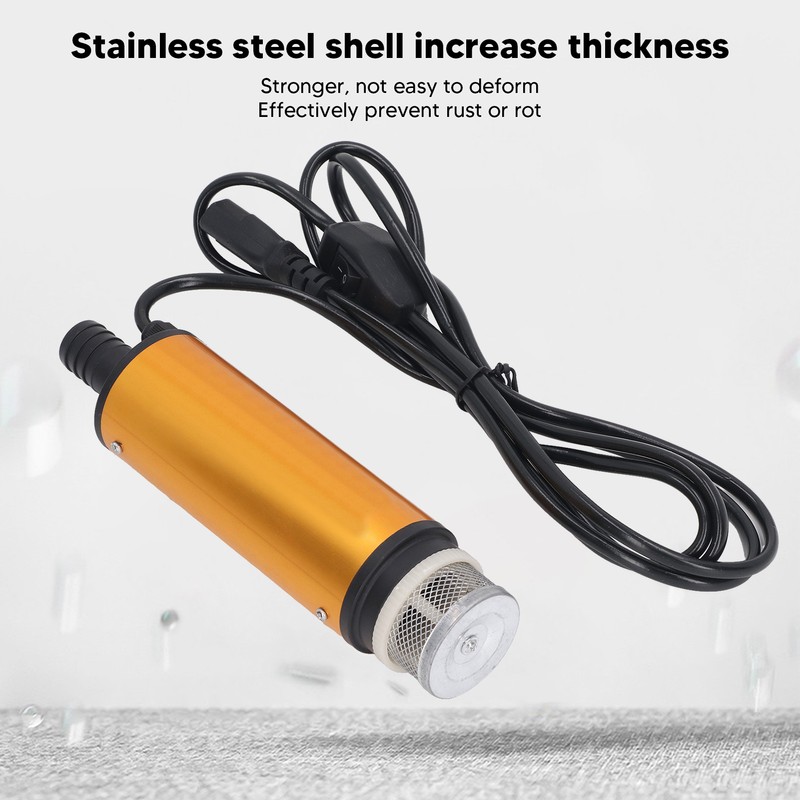 Electric Fuel Pump Universal Stainless Steel Oil Transport Device Mini