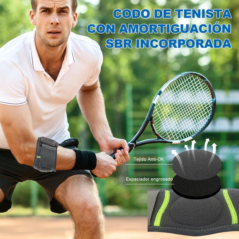 CAVIGLTE 2 Piezas Coderas Para Gym, Codera Para Tendinitis Y