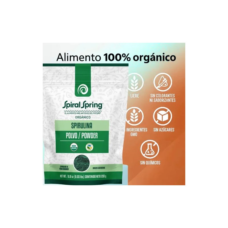 1 Bolsa De Alga Spirulina En Polvo
