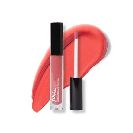 Mii Cosmetics Luscious Lip Sheen Lip Gloss | Nourishing Non-Sticky Lipgloss | Full Colour Coverage & Endless Glossy Shine | Coral Quartz | Delectable