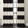 HPD Half Price Drapes Grommet Horizontal Striped Printed Curtains 120