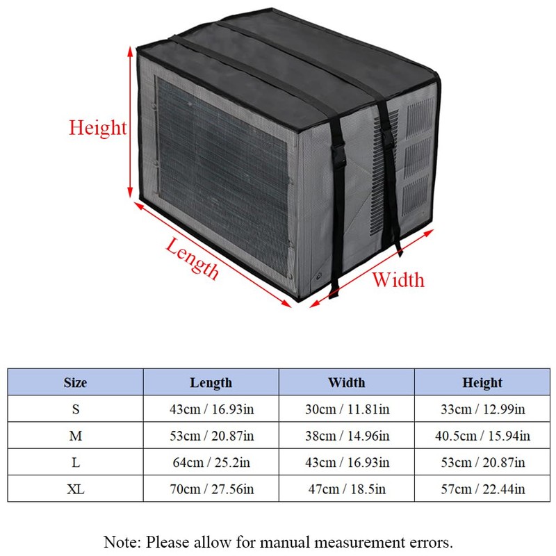 TopHomer Central Air Conditioner Condenser Compressor Cover for Outside Units,