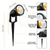 ZUCKEO Low Voltage Landscape Lights LED Landscape Lighting, 5W 12V
