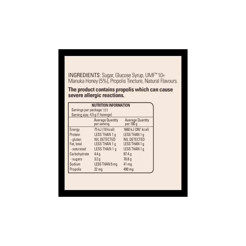 COMVITA Propolis Lozenges Lemon and Honey 500g