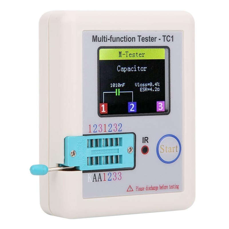 Multifunction Transistor Tester, 3.5 Inch TFT Screen LCR-TC1 for Capacitor