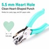 Heart Hole Punch for Paper Crafts – 5.5 mm Handheld